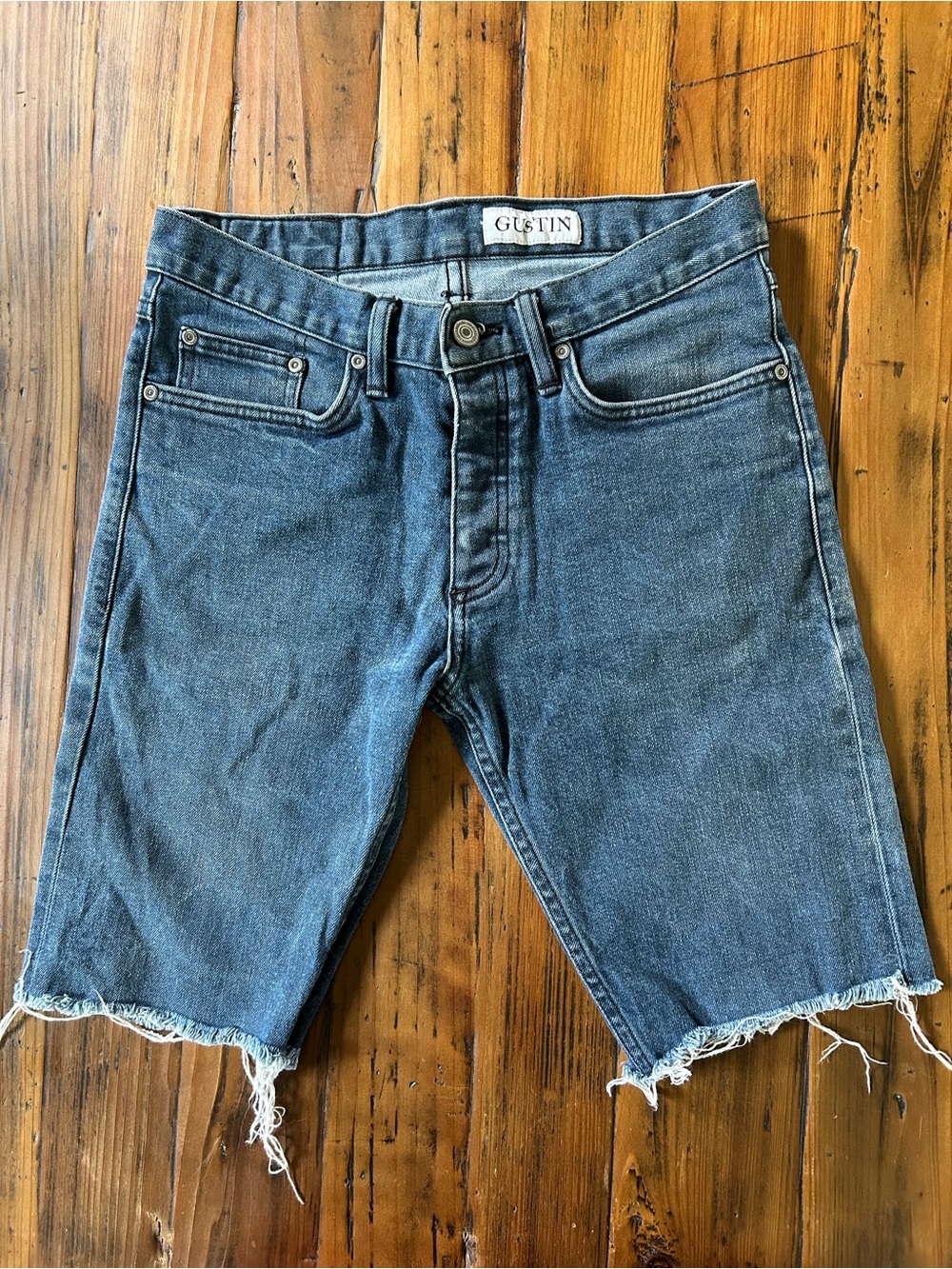 Gustin Men's Denim Shorts — Faded Blue